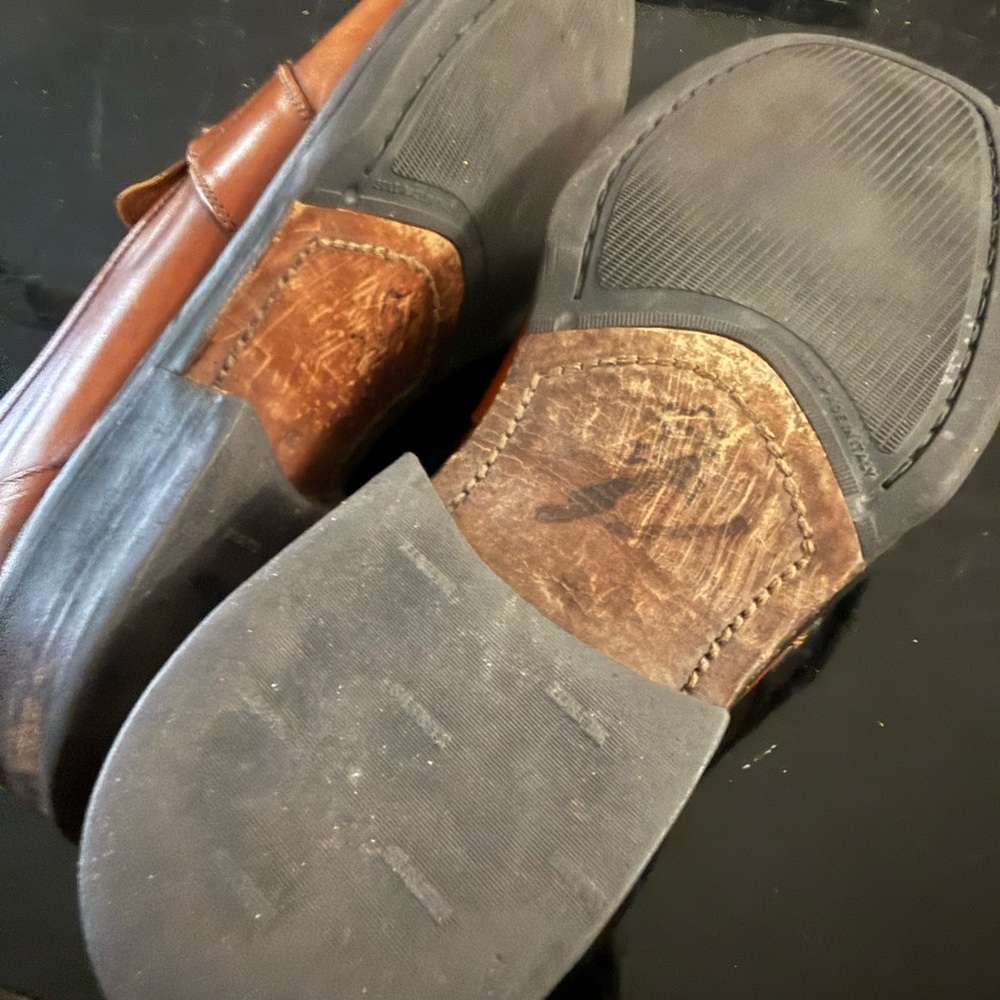 Johnson & Murphy E-Collection Mens Brown Loafers Shoes Sz. 10.5 Made In Italy - Picture 6 of 7